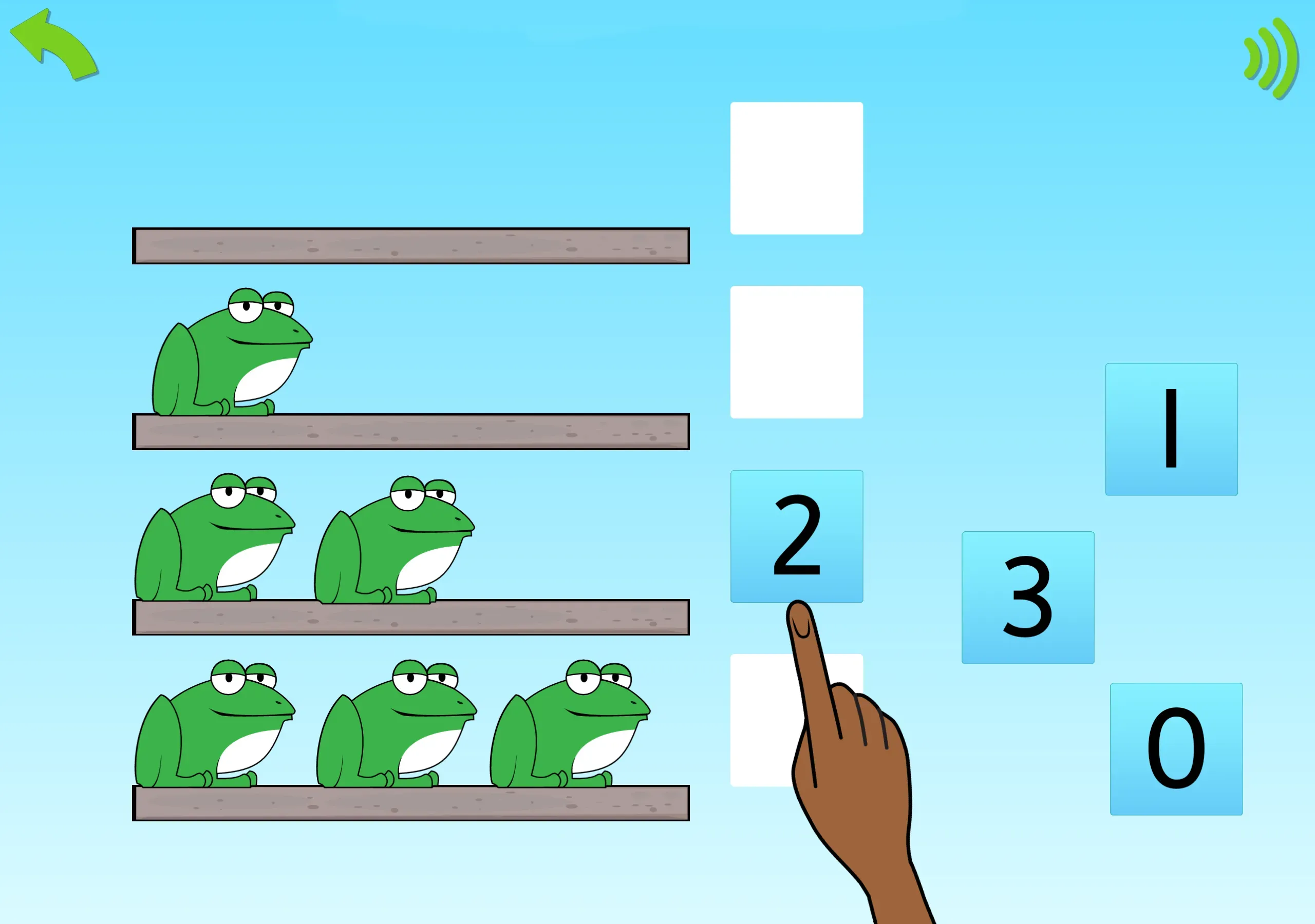 Making the link between pictorial representations of numbers and abstract numbers.
