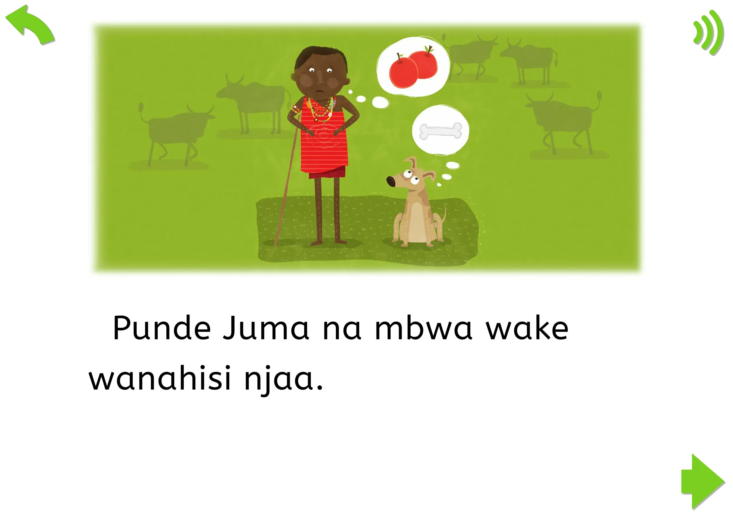 One of the open-source stories from African Storybook.