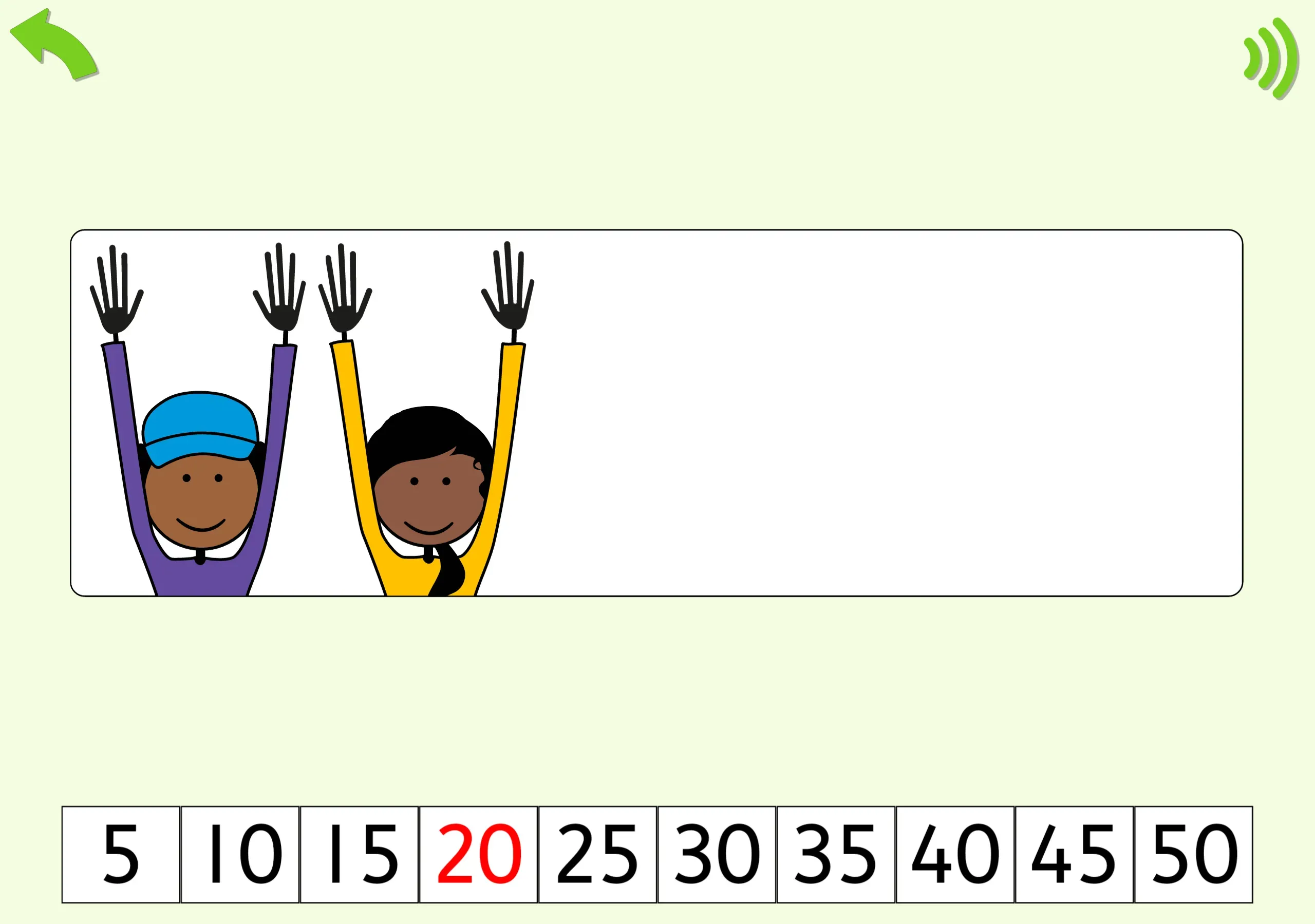 Learning to count in 5s.