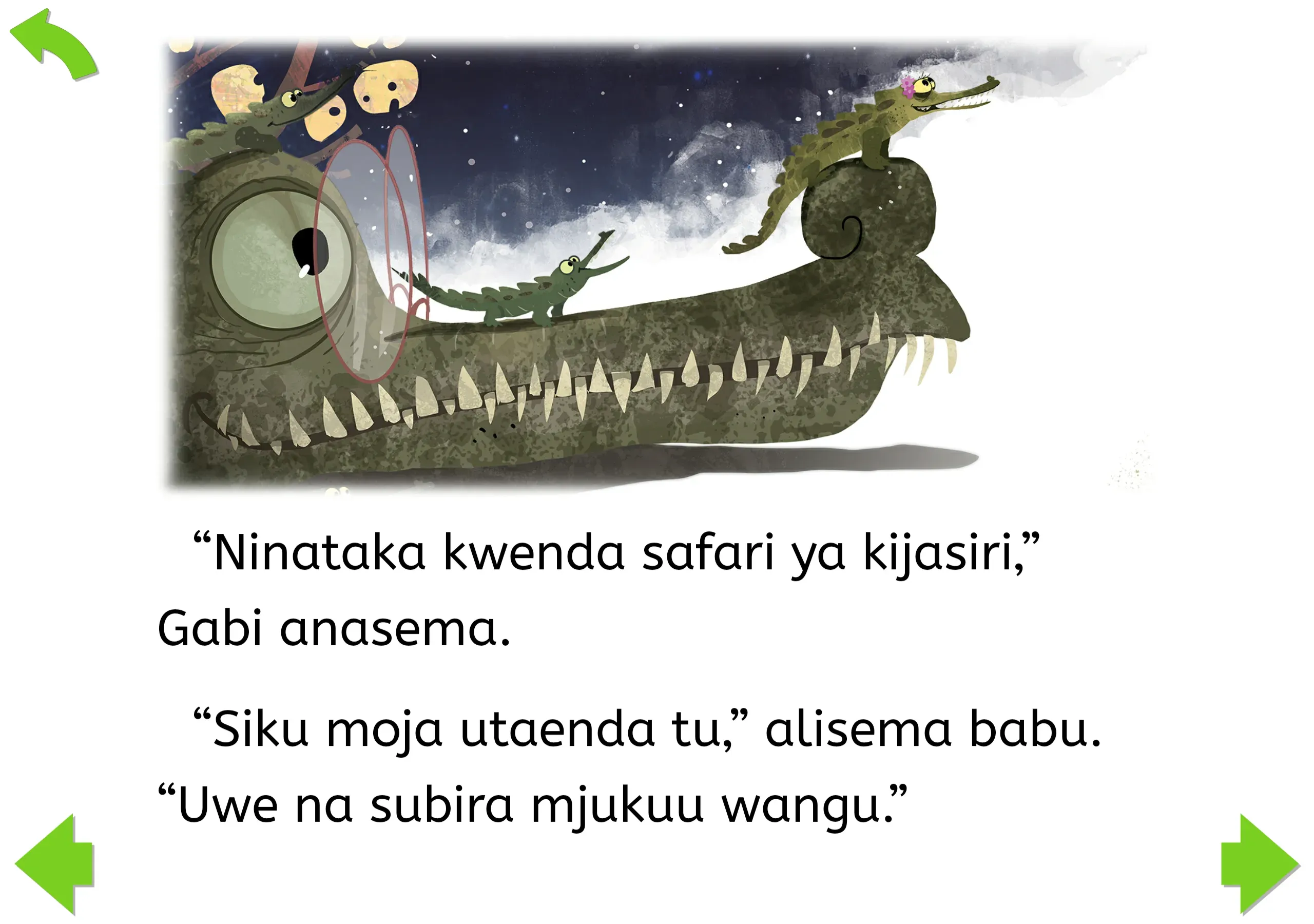 All of our books are available in different modes so they can be accessed by children whatever their reading ability.