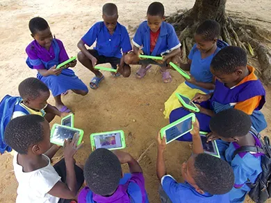 The first children using onetab