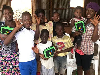 Children in Uganda learn at home with onetab thanks to partner Hello World